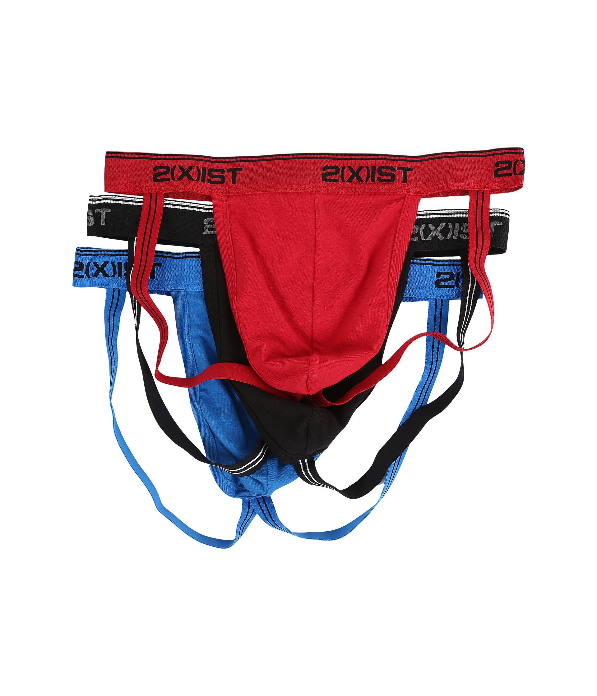 2xist 3pack Stretch Jock Strap in Red for Men Lyst